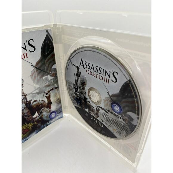 Assassin's Creed 3 III (PS3 Sony PlayStation 3, 2012) GameStop CIB - Tested - Picture 7 of 8